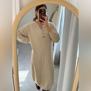 Free People Hailee Long Sleeve Cotton Sweater Dress